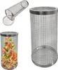 2er Set Zylindrischer Grillkorb Rund aus Edelstahl mit 1x Produktbild-Vorschau 6