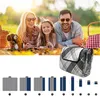 EBRAN TRADE Picknickdecke 200x200 cm Grau-Schwarz, Produktbild-Vorschau 9