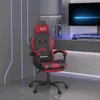 vidaXL Gaming-Stuhl mit Fußstütze Schwarz und Weinrot Produktbild-Vorschau 11