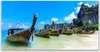 Glasbilder 120x60 Wandbild Druck auf Glas Boote Meer Strand Produktbild-Vorschau 1