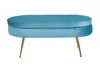 SalesFever Sitzpouf oval | Bezug Samt-Stoff | Gestell Produktbild-Vorschau 2