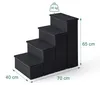 Relaxdays Hundetreppe, 4 Stufen, Stauraum, HxBxT: 65 x 40 x Produktbild-Vorschau 4