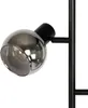 Lampa podłogowa art deco czarna 3-światłowa z przydymionym Podgląd zdjęcia produktu 5