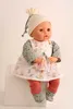 Schnullerbaby "Amy" Kleidung rot/grün/weiß, Gr.45c Produktbild-Vorschau 3