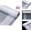 vidaXL Gitter-Abdeckplanen 2 Stk. 260 g/m² 1,5x5 m Weiß -  Produktbild-Vorschau 1