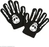 Skelett-Handschuhe für Kinder Halloween schwarz-weiss - Produktbild-Vorschau 4