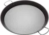 A top-down view of a paella pan with handles. Podgląd zdjęcia produktu