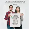 Mr. & Mrs. Panda Bild Elefant Biene DIN A2 - Grau Pastell - Produktbild-Vorschau 4