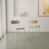 CALICOSY - Lot de 2 chaises en tissu avec pieds en métal Voir les images du produit 2