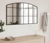 vidaXL Lustro ścienne czarne 100x60 cm Krzywe żelazko Podgląd zdjęcia produktu 8