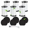 A set of vacuum cleaner filters and sponges arranged on a white background. Produktbild-Vorschau