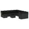 Garten-Sofagarnitur, 12-teilig, modular, Poly Rattan Produktbild-Vorschau 1