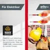 Marketing image showing Wiha screwdrivers and a construction worker with tools. Náhľad obrázku produktu