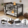 Merax metalen etagetoft 120x200 cm met lade, stapelbed met Productafbeelding-voorbeeld 10