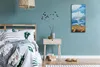 Wohnzimmer-Bild Leinwand Uhr 30x60 Gemälde Feld Weizen Produktbild-Vorschau 4