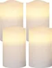 Bougies en cire LED 'May', set de 4, blanc Voir les images du produit 2