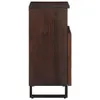 vidaXL Sideboard Braun 60x34x75 cm Massivholz Mango Produktbild-Vorschau 3