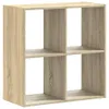 vidaXL Regál Sonoma dub 68,5x32x68,5 cm Materiál na bázi Náhled obrázku produktu 1