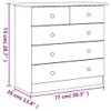 vidaXL Komoda ALTA 77x35x73 cm lite drewno sosnowe Podgląd zdjęcia produktu 8