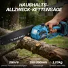 AKKU Mini-Kettensäge 6+8 Zoll, 28000 RPM 900W, Bürstenloser Produktbild-Vorschau 2