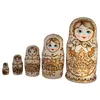 Matroschka Babuschka Matryoshka Holzfiguren Set aus 5 Produktbild-Vorschau 4
