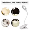 Leselampe,dimmbar Schwanenhals Clip Lampe,Tragbares Bett Produktbild-Vorschau 4