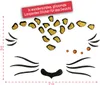 Oblique Unique Leopard Gesicht Sticker Set Tiergesicht Produktbild-Vorschau 2