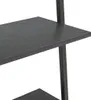vidaXL Rebríkový regál so 4 policami čierny 64x34x150,5 cm Náhľad obrázku produktu 6