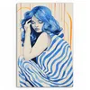 DEQOART Glasbild Echtglas 60x90 cm 'Blaue Stille' Wandbild Produktbild-Vorschau 2