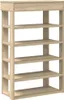 vidaXL Botník Sonoma dub 60x30x98 cm Materiál na bázi dřeva Náhled obrázku produktu 1
