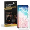 A product box for a screen protector and a smartphone with a cracked screen. Produktbild-Vorschau