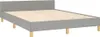 vidaXL Cadre de lit sans matelas gris clair 140x200 cm Voir les images du produit 3