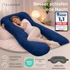 ELONEO Seitenschläferkissen mit Bezug, Stillkissen, Produktbild-Vorschau 3