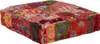 vidaXL Pouf Patchwork Square Bavlna Ručná výroba 50 × 50 × Náhľad obrázku produktu 2