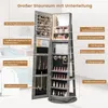 COSTWAY Armoire à bijoux, armoire à glace pivotante à 360° Voir les images du produit 5