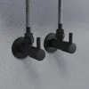 Eckventil 2er-Pack - Messing - Schwarz matt - massiv Produktbild-Vorschau 2