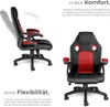 tectake® Bürostuhl Mike ergonomische Form Produktbild-Vorschau 3