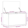 vidaXL Truhlica Grey Sonoma 60x35x35 cm Materiál na báze Náhľad obrázku produktu 7