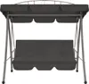 vidaXL Balancelle de jardin avec fonction lit et toit Voir les images du produit 12
