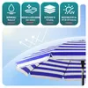 VOUNOT® Sonnenschirm Strandschirm 200cm mit Tragetasche und Produktbild-Vorschau 4