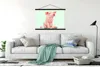 MuchoWow® Textilposter Schwein - Rosa - Sockel - Tiere Produktbild-Vorschau 3