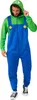 A man wearing a Luigi costume, standing against a white background. Produktbild-Vorschau