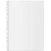 A transparent plastic sheet protector with punched holes along the left edge, designed to hold documents in a binder. Anteprima dell’immagine prodotto