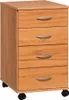 Rollcontainer Kernbuche Nachtschrank Büroschrank #1942 Produktbild-Vorschau 8