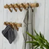 WANDGARDEROBE "KYRA 60" | Teakholz | Ast Kleiderhaken Produktbild-Vorschau 7