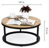 Moderner industrieller Loft-Couchtisch 60 cm Produktbild-Vorschau 5