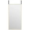 vidaXL Zrcadlo na dveře Golden 40x80 cm sklo a hliník Náhled obrázku produktu 1