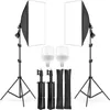Pro Fotostudio Set Softbox mit 2x 135W Fotolampen 2x Produktbild-Vorschau 1