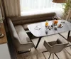 DELIFE Esszimmerbank Taya-Flex 285x190 cm Mikrofaser Taupe Produktbild-Vorschau 4