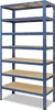 shelfplaza HOME 230x50x30 cm Schwerlastregal in blau mit 7 Produktbild-Vorschau 6